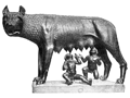 bronze she-wolf